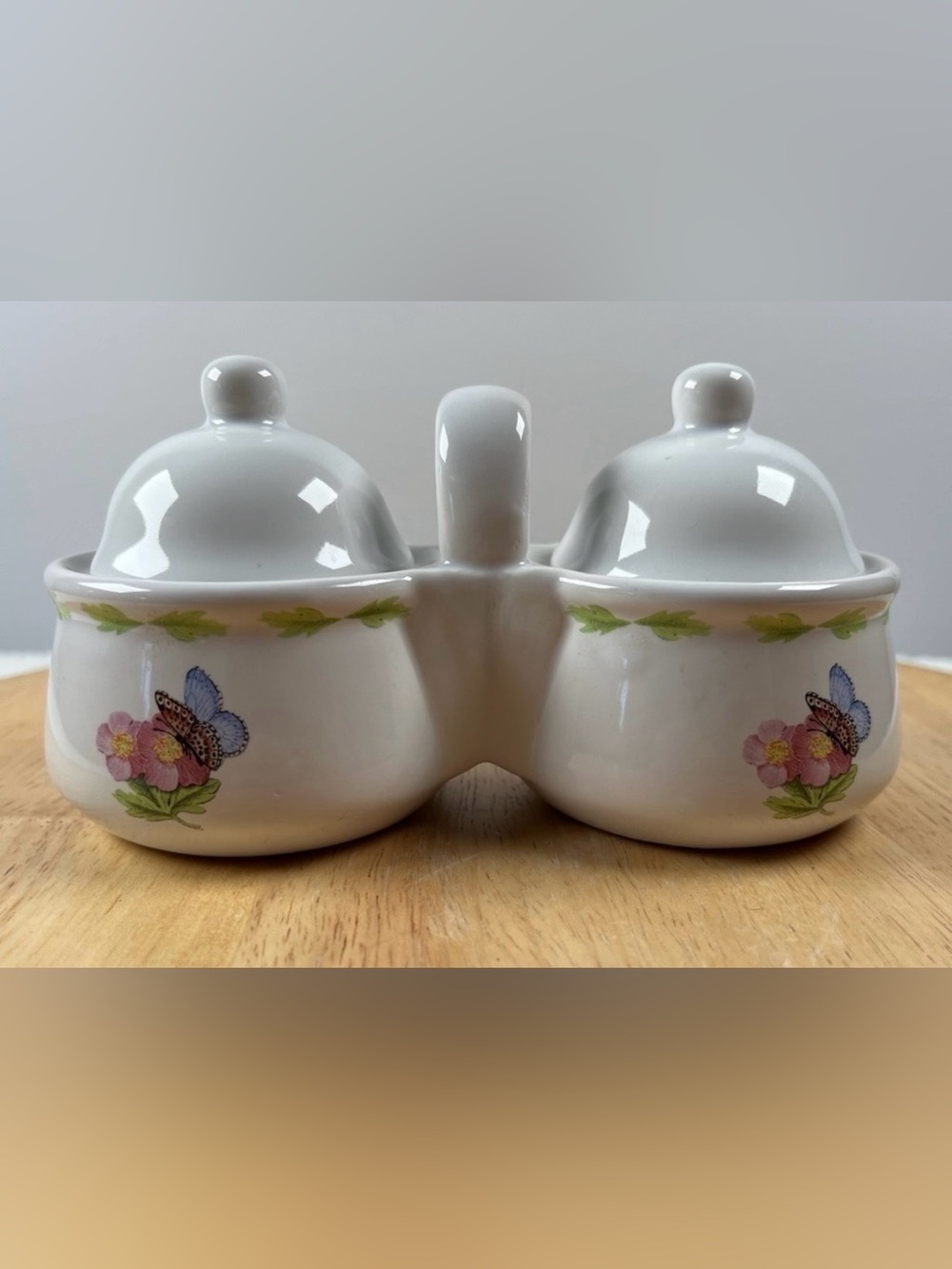 Hallmark Vintage Butterfly 🦋 Jam/Jelly Double Container